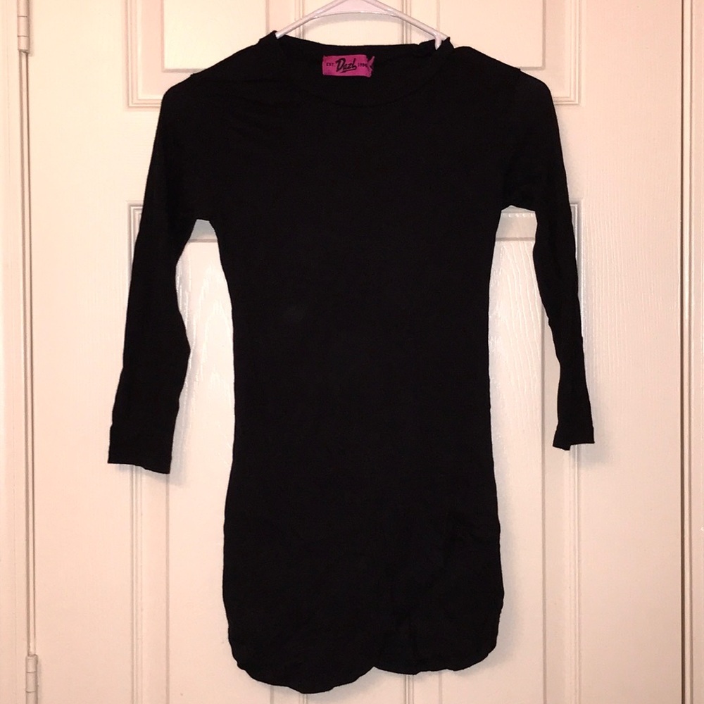 Dazl black 3/4 sleeves shirt